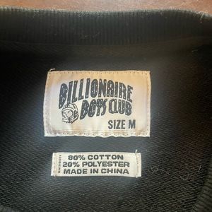 Black billionaire boys club sweatshirt